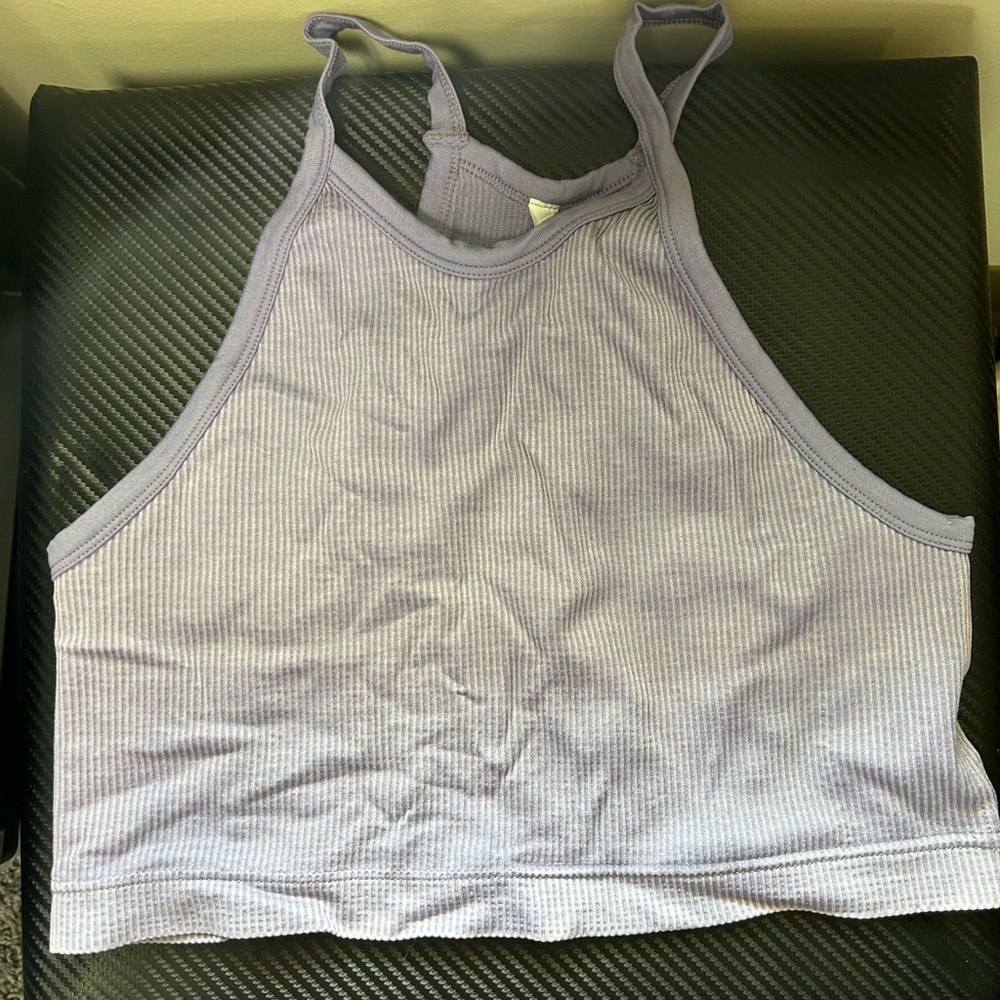 Purple Activewear Halter Top